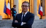 Le sociologue français Gérald Bronner devant l'Elysée, à Paris, le 29 septembre 2021, à la suite de la cérémonie de lancement des "Lumières de l'ère numérique", commission qu'il présidera. (Crédit : Ludovic MARIN / AFP)