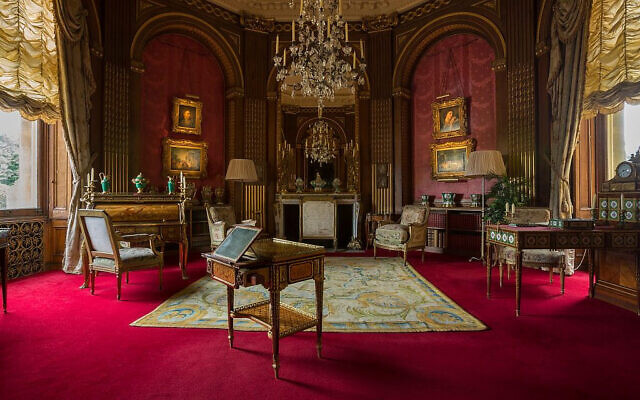 La salle de réception du manoir de  Waddesdon. (Crédit : Chris Lacey (c) National Trust Waddesdon Manor)