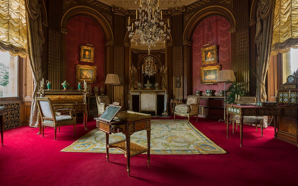 La salle de réception du manoir de  Waddesdon. (Crédit : Chris Lacey (c) National Trust Waddesdon Manor)