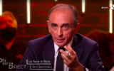 Eric Zemmour sur le plateau de l’émission « On est en direct » sur France 2, le 11 septembre 2021. (Crédit : Capture d’écran On est en direct / France 2)