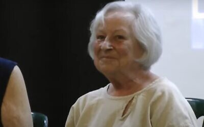 Marcia Freedman en 2013. (Crédit : capture d'écran/YouTube)