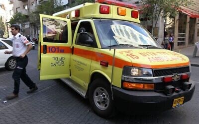 Illustration : Une ambulance du Magen David Adom. (Crédit : Nati Shohat/Flash90)