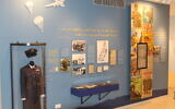 Une exposition à la Maison Anna Szenes au kibboutz Sdot Yam, au mois d'août 2021. (Crédit : Shmuel Bar-Am)