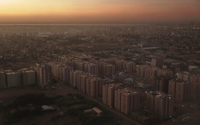 Cette photo d'archive du 9 janvier 2020 montre une vue générale de Khartoum, au Soudan. (AP Photo/Nariman El-Mofty) Cette photo d'archive du 9 janvier 2020 montre une vue générale de Khartoum, au Soudan. (AP Photo/Nariman El-Mofty)