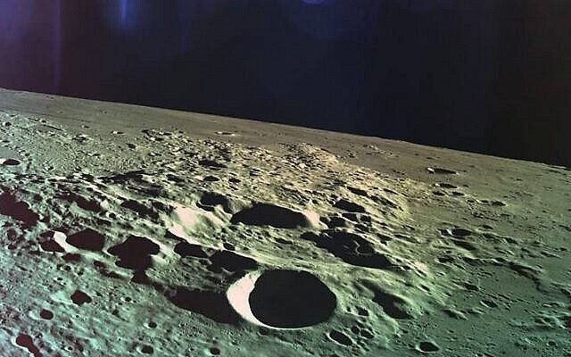 L'une des dernières photos prises par Beresheet avant qu'il ne s'écrase sur la lune, le 11 avril 2019. (Crédit: Avec l'aimable autorisation de SpaceIL) L'une des dernières photos prises par Beresheet avant qu'il ne s'écrase sur la lune, le 11 avril 2019. (Crédit: Avec l'aimable autorisation de SpaceIL)
