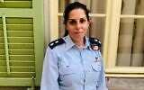 La lieutenant-colonel Revital Barzani. (Crédit : Armée israélienne )