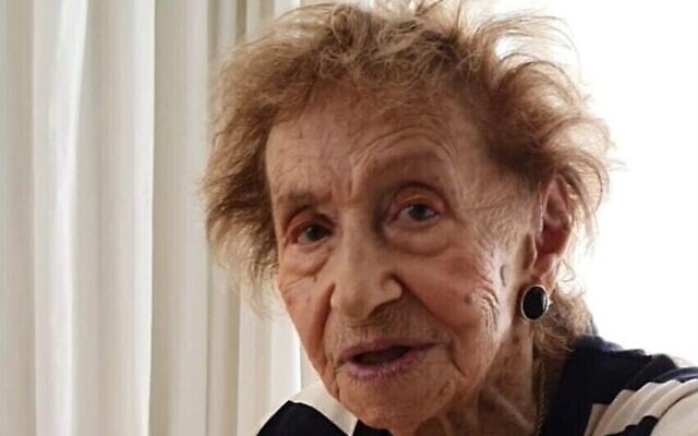 Yehudit (Dita) Sperling, survivante de la Shoah, qui a témoigné dans le procès ouvert contre l'ancienne secrétaire du camp de concentration de Stutthof, Irmgard Furchner (Autorisation) Yehudit (Dita) Sperling, survivante de la Shoah, qui a témoigné dans le procès ouvert contre l'ancienne secrétaire du camp de concentration de Stutthof, Irmgard Furchner (Autorisation)