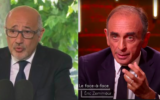 Francis Kalifat et Eric Zemmour. (Crédits : Capture d’écran LCI / Capture d’écran On est en direct, France 2)
