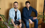 Ron Gura, à gauche, et Yonatan Bergman, les cofondateurs de la startup israélo-américaine Empathy (Courtesy)