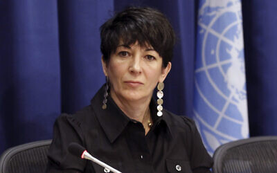Ghislaine Maxwell, fondatrice du projet TerraMar, assiste à une conférence de presse sur la question des océans dans les objectifs de développement durable, au siège des Nations unies, le 25 juin 2013. (Crédit 
: United Nations Photo/Rick Bajornas via AP, File)