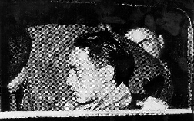 Herschel Grynszpan en détention. (Crédit : domaine public)