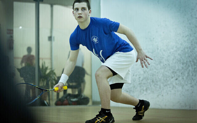 Illustration : Le joueur de squash israélien Daniel Poleshchuk, le 26 décembre 2012.(Moshe Shai/Flash90) Illustration : Le joueur de squash israélien Daniel Poleshchuk, le 26 décembre 2012.(Moshe Shai/Flash90)
