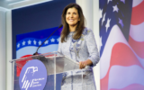 L'ancienne ambassadrice américaine aux Nations unies, Nikki Haley, s'adresse à la conférence annuelle de la Coalition juive républicaine le 6 novembre 2021. (Coalition juive républicaine)