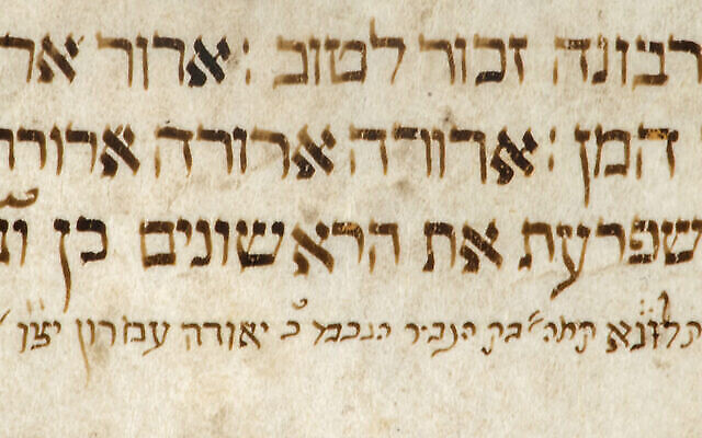Un livre d'Esther du 18ème siècle écrit par une adolescente italienne. (Avec l'aimable autorisation de la maison de vente aux enchères Kedem) Un livre d'Esther du 18ème siècle écrit par une adolescente italienne. (Avec l'aimable autorisation de la maison de vente aux enchères Kedem)