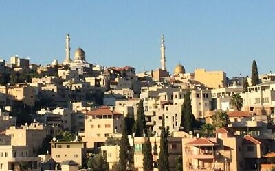 Une vue d'Umm al-Fahm, le 22 juin 2017. (Crédit : Amanda Borschel-Dan/Times of Israel)