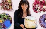 Pendant la pandémie, Navah Perlman Frost est passée du statut de musicienne professionnelle à celui de gérante de sa propre pâtisserie. Et oui, ce sont des cupcakes, pas des fleurs. (Crédit : autorisation/Design par Grace Yagel/ via JTA)
