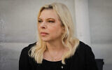 Sara Netanyahu au cimetière militaire du Mont Herzl, à Jérusalem, le 16 juin 2021 (Olivier Fitoussi/Flash90 ).