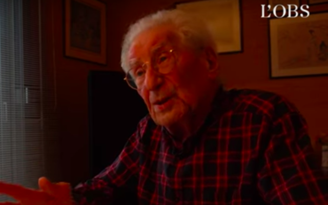 Henri Zajdenwerger. (Crédit : capture d’écran L’Obs / YouTube)