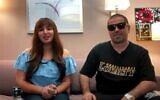 Dounia et Adnane Filali. (Crédit : capture d’écran YouTube DouniaFilaliTV)