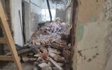 Un chantier de Tel Aviv où un plafond s'est effondré, le 25 janvier 2022. (Crédit : Magen David Adom)