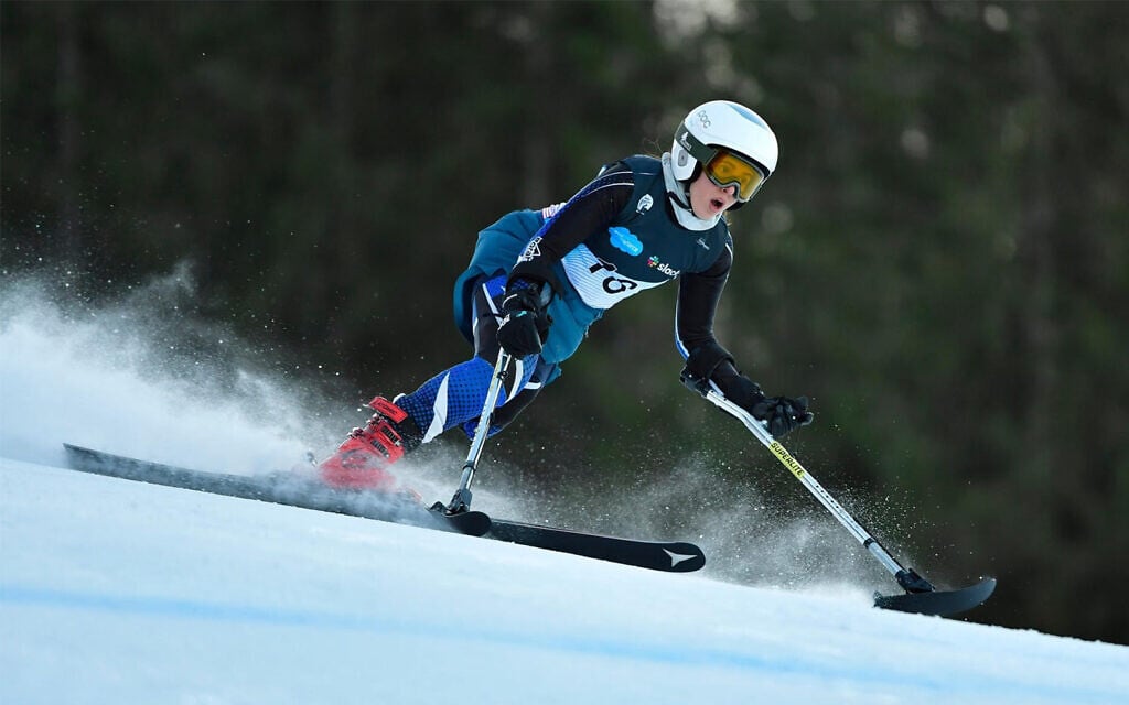 La skieuse paralympique israélienne Sheina Vaspi. (Crédit : autorisation/Comité international paralympique)