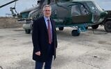 L'ambassadeur d'Israël en Ukraine Michael Brodsky. (Crédit : Ambassade d'Israël en Ukraine)