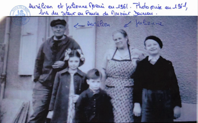 Aurélien et Julienne Morin en 1961. (Crédit : Yad Vashem)