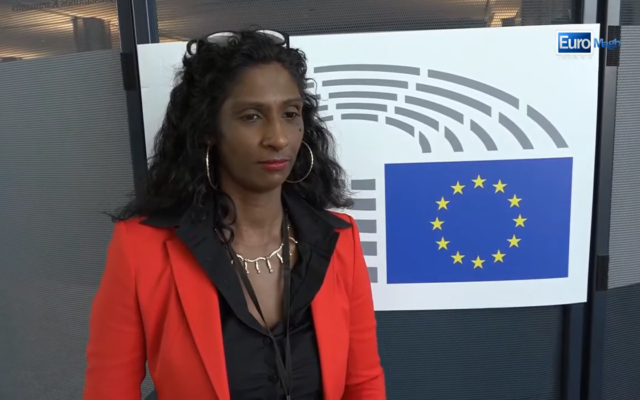 L'eurodéputée Maxette Pirbakas. (Capture d'écran YouTube)
