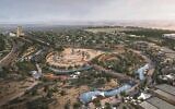 Un rendu du quartier de la Porte de Jéricho à Jéricho, en Cisjordanie. (Autorisation :  SP Architects)