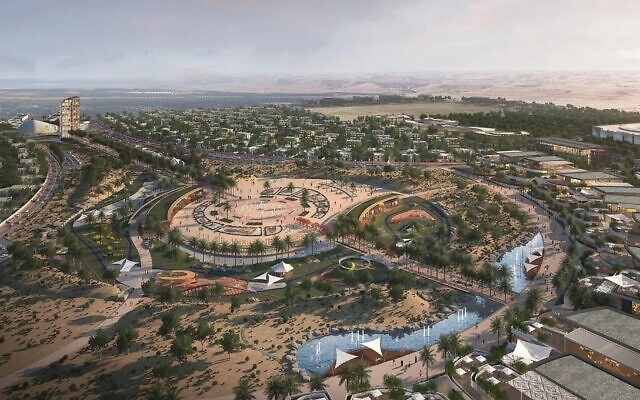 Un rendu du quartier de la Porte de Jéricho à Jéricho, en Cisjordanie. (Autorisation :  SP Architects)
