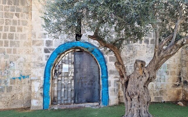 Le sanctuaire Nabi Akasha shrine. (Crédit : Shmuel Bar-Am)