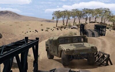Tsahal va utiliser la plateforme de simulation de la startup israélienne Cognata pour s'entraîner aux systèmes de conduite autonome. (Crédit : Courtoisie)