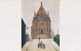 Peinture de la synagogue de Merthyr-Tydfil réalisée par LS Lowry en 1960