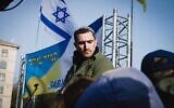 L'Israélo-ukrainien Tzvi Arieli lors d'un événement faisant la promotion des liens entre les deux pays en 2015. (Crédit : Autorisation d'Arieli / via JTA)