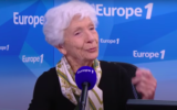 Anne Beaumanoir en 2015 au micro d’Europe 1. (Crédit : Capture d’écran YouTube / Europe 1)