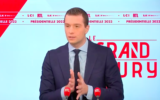 Jordan Bardella, président du Rassemblement national par intérim, sur le plateau du Grand jury RTL-LCI-Le Figaro, le 27 mars 2022. (Crédit : Capture d’écran RTL.fr/Dailymotion)
