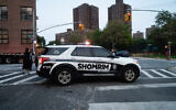 Le groupe de défense du quartier Shomrim dans le quartier de Williamsburg à Brooklyn, New York, le 15 septembre 2021. (Crédit : Luke Tress/Times of Israel)