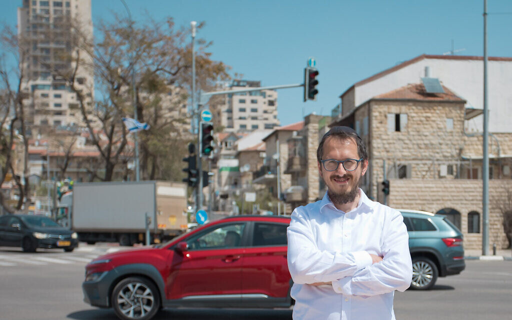 Le Rabbin Motl Gordon à Jérusalem. (Crédit: Nathan Lazovnikov)
