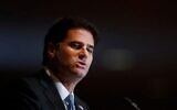 Ron Dermer, ambassadeur d’Israël aux États-Unis, prend la parole lors d’un événement à Detroit, le 4 juin 2018. (Crédit : AP Photo/Paul Sancya)