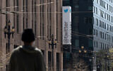 Le siège de Twitter à San Francisco, en Californie, le 26 avril 2022. (Crédit : Amy Osborne/AFP)