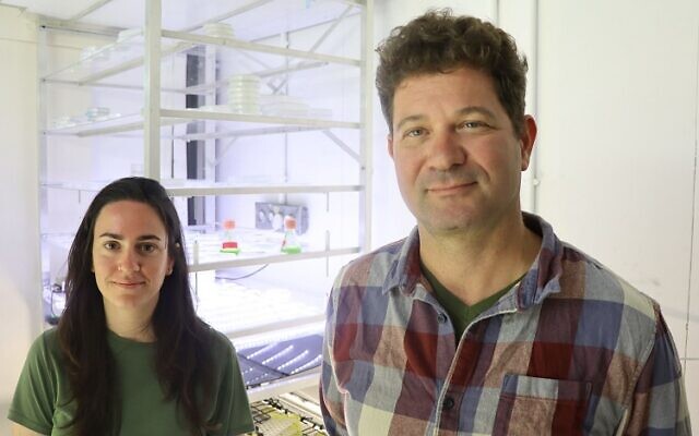 Le professeur Iftach Yakoby et Talma Elman. (Crédit : ami-universite-telaviv.com)