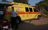 Photo d'illustration : Les secours sur les lieux d'une noyade au Kibbutz Yifat, au mois d'août 2019. (Crédit :  Magen David Adom)