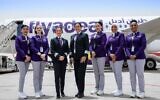 Un équipage entièrement féminin a assuré la liaison Jeddah-Riad pour la compagnie saoudienne flyadeal, en mai 2022. (Crédit : flyadeal/Twitter)
