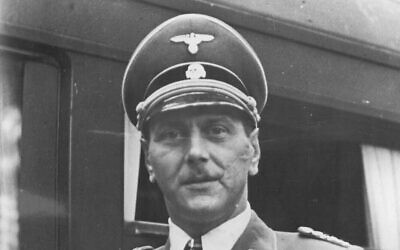 Otto Skorzeny, lieutenant colonel nazi de la Waffen-SS né en Autriche, pendant la Seconde guerre mondiale. (Crédit : WikiCommons)