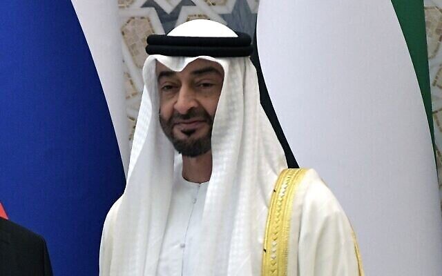 Le prince héritier d'Abou Dhabi Mohamed bin Zayed al-Nahyan à Abou Dhabi, aux Émirats arabes unis, mardi 15 octobre 2019. (Alexei Nikolsky, Sputnik, Kremlin Pool Photo via AP) Le prince héritier d'Abou Dhabi Mohamed bin Zayed al-Nahyan à Abou Dhabi, aux Émirats arabes unis, mardi 15 octobre 2019. (Alexei Nikolsky, Sputnik, Kremlin Pool Photo via AP)