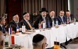 La 32e convention générale de la Conférence des rabbins européens (CER), au Westin Grand Hotel de Munich, en Allemagne, en mai/juin 2022. (Crédit : Conférence des rabbins européens)