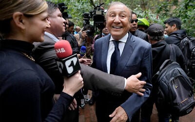 Rodolfo Hernandez, candidat à la présidence de la Colombie à Bogota, Colombie, le 2 juin 2022. (Crédit: AP Photo/Fernando Vergara)