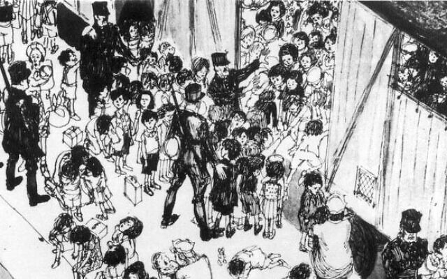 Une planche de Cabu illustrant la rafle du Vel d’Hiv , publiée pour la première fois dans "Le Nouveau Candide" en 1967. (Crédit : Véronique Cabut) Une planche de Cabu illustrant la rafle du Vel d’Hiv , publiée pour la première fois dans "Le Nouveau Candide" en 1967. (Crédit : Véronique Cabut)