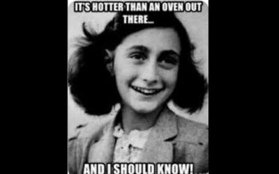 Un mème sur Anne Frank publié par l'Atlantic Sports and Bar le 22 juillet 2022. (Crédit : Capture d'écran)