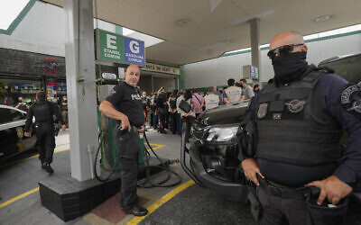 Illustration : La police à Sao Paulo, au Brésil, le 8 février 2022. (Crédit : AP Photo/Andre Penner)